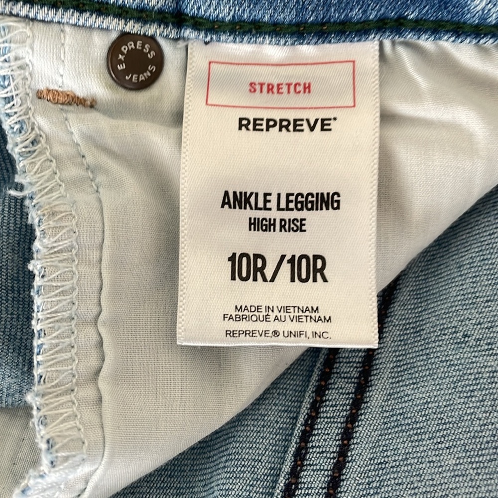 Express Repreve Ankle Legging High Rise Size 10 R - Picture 4 of 5